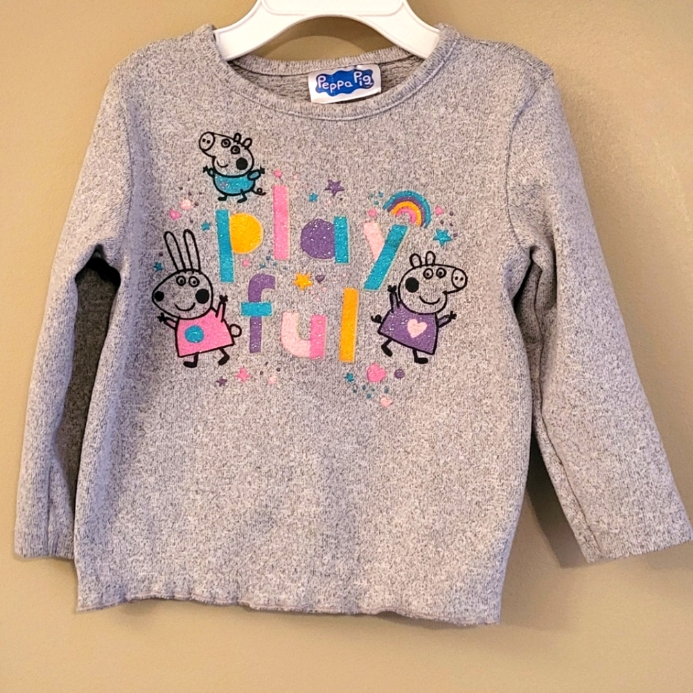 Peppa Pig light grey long sleeve top